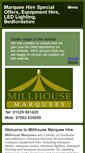 Mobile Screenshot of millhousemarquees.co.uk
